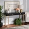 Baxton Studio Beagan Modern and Contemporary Black Finished Wood and Gold Metal 2Drawer Console Table 213-12161-ZORO - alternate 1